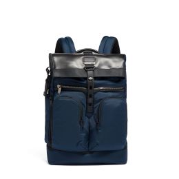 Alpha Bravo London Roll-Top Backpack by TUMI (Color: Navy)