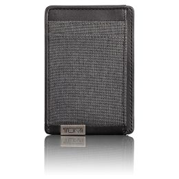 Alpha SLG Money Clip Card Case by TUMI (Color: Anthracite/Black)
