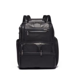 Alpha Compact Laptop Brief PackÂ® Leather by TUMI (Color: Black)