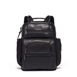Alpha TUMI Brief Pack Leather by TUMI (Color: Black)