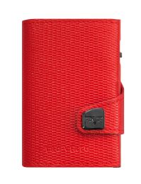 Rhombus Portemonnaie CLICK & SLIDE by TRU VIRTUÂ® (Color: Rhombus Coral/Red)