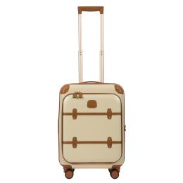 Bellagio 21" Spinner Trunk W / Pocket by Brics (Color: Cream)