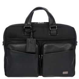 Monza Briefcase 1 Garment 2 Handle by Brics (Color: Black/Black)