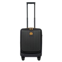 Capri 21" Spinner W/ Pocket by Brics (Color: Matte Black)