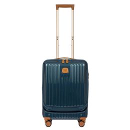 Capri 21" Spinner W/ Pocket by Brics (Color: Night Blue)