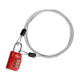 3-Dial TSA LockÂ® & Cable by Eagle Creek (Color: Flame Orange)