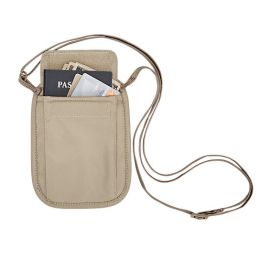 RFID Blocker Neck Wallet by Eagle Creek (Color: Tan)