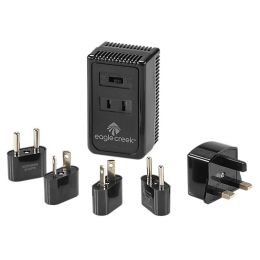 Dual Wattage International Converter Set by Eagle Creek (Color: Stone Grey/Strobe)
