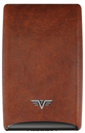 Credit Card Case FAN Leather by TRU VIRTUÂ® (Color: Natural Brown)
