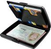 Wallet PAPERS & CARDS Leather by TRU VIRTUÂ® - Diagonal Carbon Black