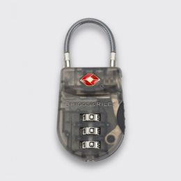 Travel Basics Plastic TSA Cable Lock by Briggs & Riley (Color: Black)