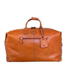 Life pelle 22" Cargo Duffle by Brics (Color: Cognac)