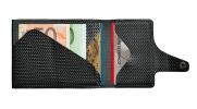 Carbon Fiber Leather Wallet CLICK & SLIDE by TRU VIRTUÂ®