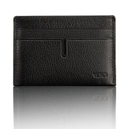 Nassau SLG Money Clip Card Case by TUMI (Color: Black Texture)