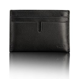 Nassau SLG Slim Card Case by TUMI (Color: Black Texture)