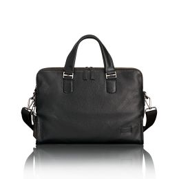 Harrison Seneca Slim Brief Leather by TUMI (Color: Black)
