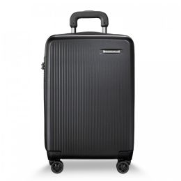 Sympatico Domestic Carry-On Expandable Spinner by Briggs & Riley (Color: Black)