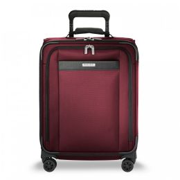 Transcend Wide Carry-On Expandable Spinner by Briggs & Riley (Color: Merlot)