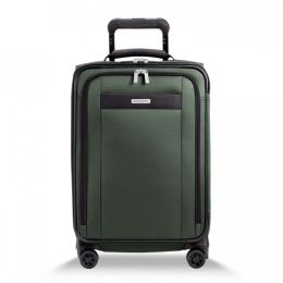 Transcend Tall Carry-On Zip Expandable Spinner by Briggs & Riley (Color: Rainforest)
