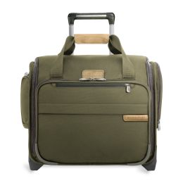 Baseline Rolling Cabin Bag (2 wheel) by Briggs & Riley (Color: Olive)