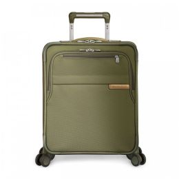 Baseline International Carry-On Expandable Wide-body Spinner by Briggs & Riley (Color: Olive)