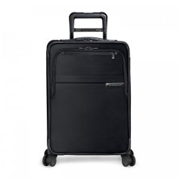 Baseline Domestic Carry-On Expandable Spinner by Briggs & Riley (Color: Black)