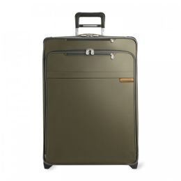 Baseline Large Expandable Upright (2 wheel) by Briggs & Riley (Color: Olive)