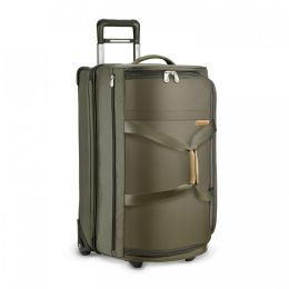 Baseline Medium Upright Duffle (2 wheel) by Briggs & Riley (Color: Olive)