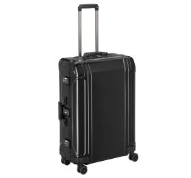 Geo Aluminum 3.0 - 26" 4-Wheel Spinner Travel Case by Zero Halliburton (Color: Black)